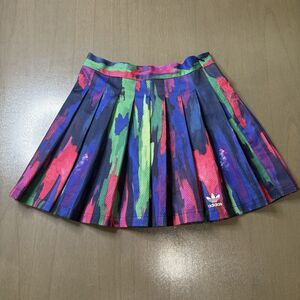 Adidas x Pharrel Williams Multicolor Camo Pleated Skirt Size Small Tennis Mini